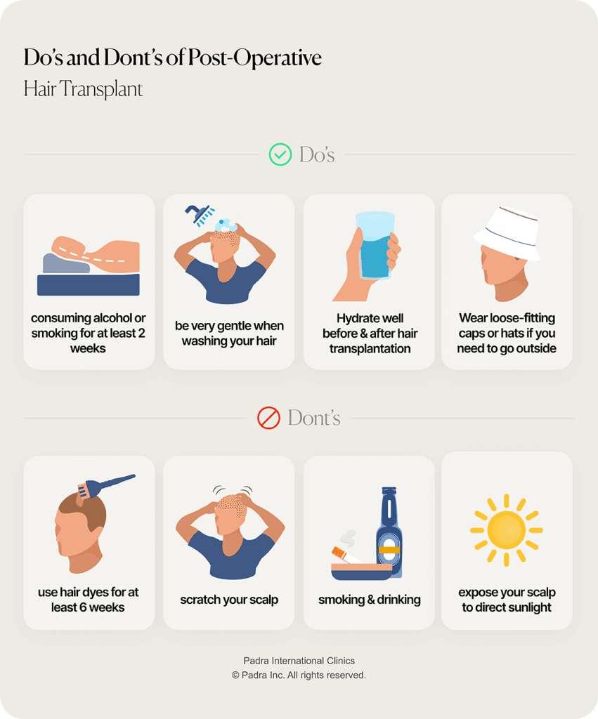 hair transplant post care